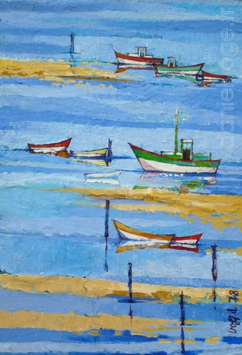 Les bateaux (1978), 35x51cm