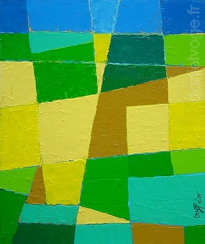 Paysage d'avril N°1 (2005), 54x65cm