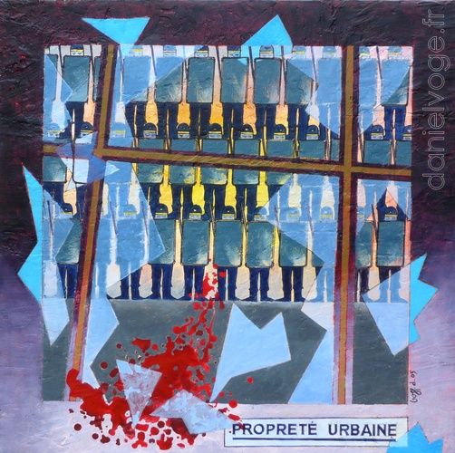 Propreté urbaine (2005), 80x80cm
