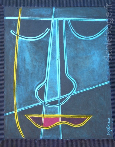Le portrait bleu (2006), 54x65cm