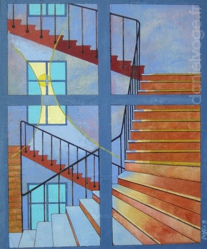 L'escalier (1993), 60x73cm