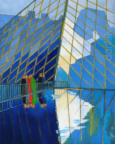 La pyramide du Louvre (1999), 73x92cm
