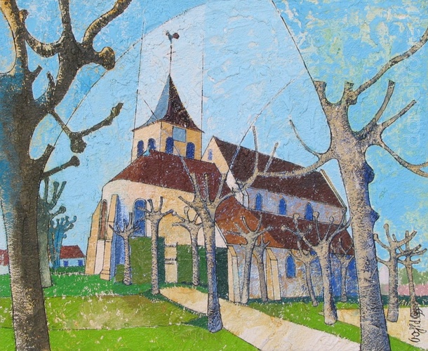 L'Eglise de Villenauxe (1995), 61x50cm