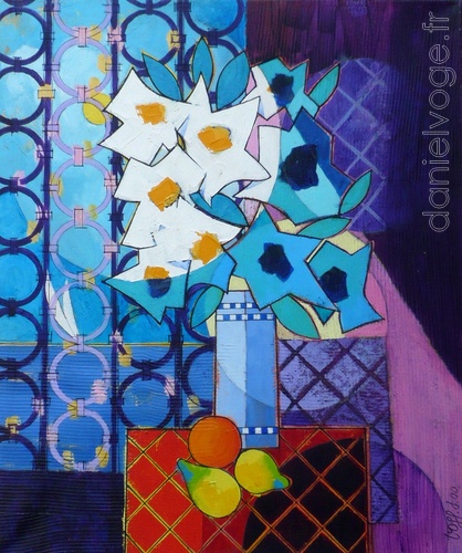 2 citrons et 1 orange (2000), 54x65cm