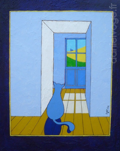 Le guet (2004), 81x101cm
