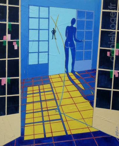 Dans l'embrasure (1993), 60x73cm