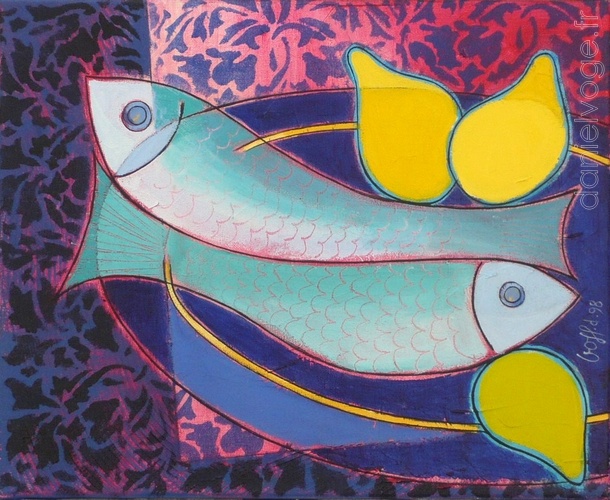 Les poissons (1998), 40x33cm