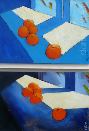 Des oranges devant la fenêtre (1993), 55x81cm
