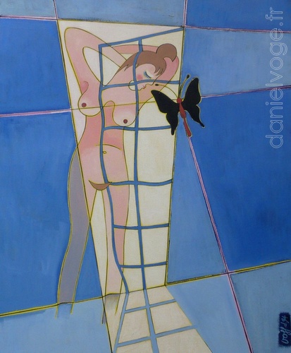 Le papillon ébloui (1994), 60x73cm