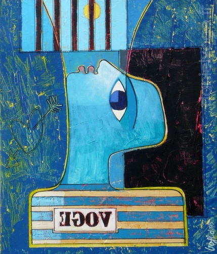 21 heures en été (1995), 46x55cm