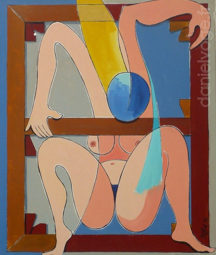 L'évasion du modèle (2004), 50x61cm