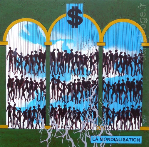 La mondialisation (2006), 80x80cm