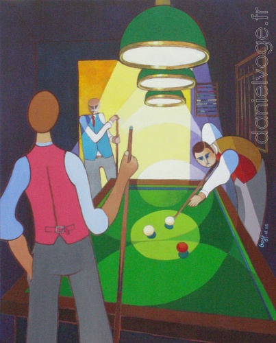 Le billard (2006), 81x100cm