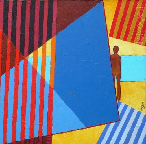 La guetteuse (2001), 50x50cm