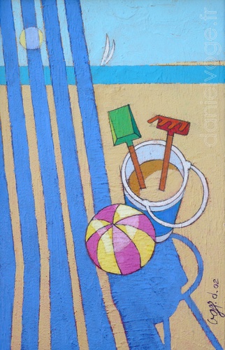 Jeux de plage (2002), 29x44cm