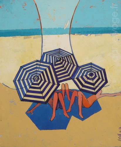 3 parasols (1995), 47x55cm