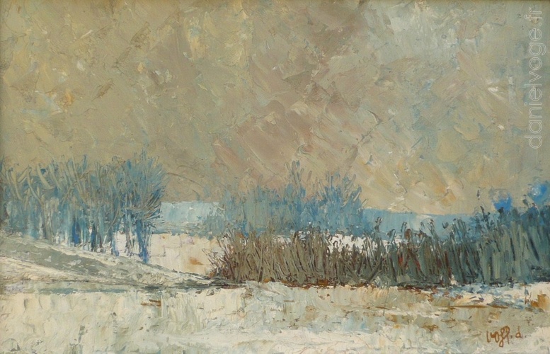 Paysage de neige (ND), 39x25cm