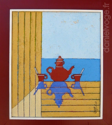 La cafetière et l'océan (2003), 40x48cm