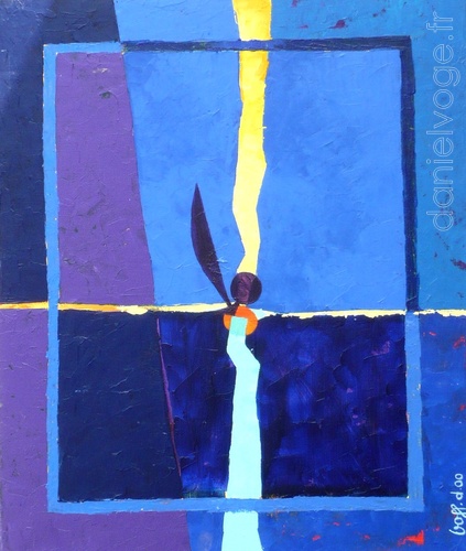 Le voilier noir N°1 (2000), 54x65cm