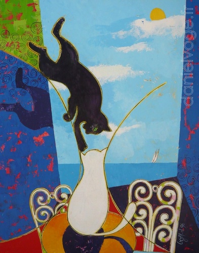 Vacances au bord de la mer (1996), 73x92cm